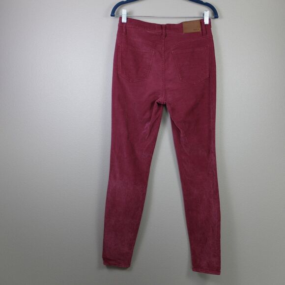 Madewell Women's Tall 10" High-Rise Skinny Jeans Stretch Velvet Edition Size 26 - Picture 9 of 12